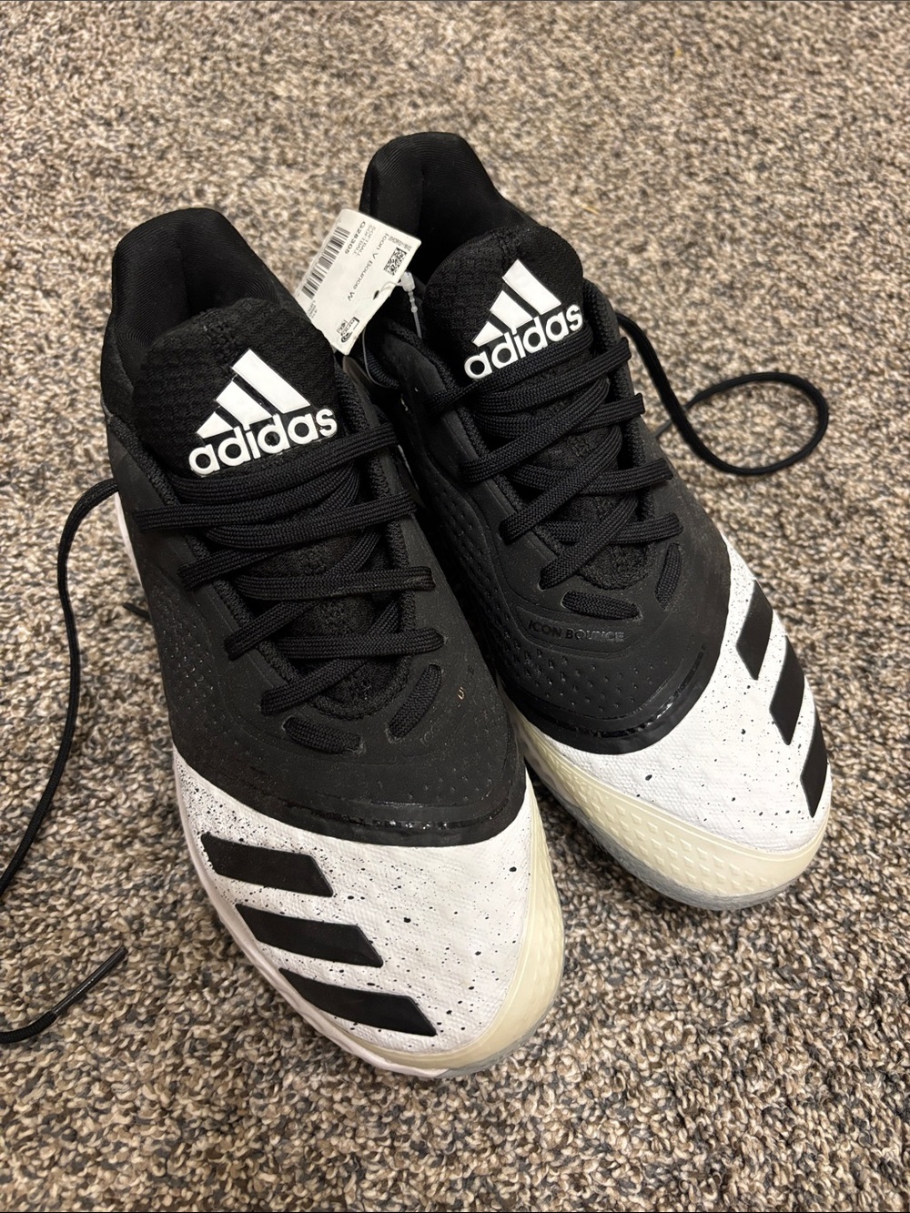 adidas Kids Black and White Athletic Sneakers